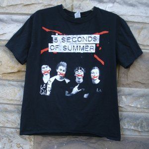 5 Seconds of Summer Band Tour T-Shirt from 2015 Size L
